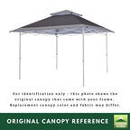 Replacement Canopy for AbcCanopy, MasterCanopy, Cooshade JS-01 13' x 13' Straight Leg Instant Shelter - RipLock 350