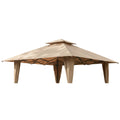 Replacement Canopy for PHI VILLA GA003-B-1 13' x 13'  Sun Shade Gazebo - Beige, RipLock 350