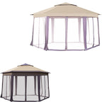 Replacement Canopy for 84C-120 Outsunny 13' Hexagon Pop Up Gazebo - RipLock 350