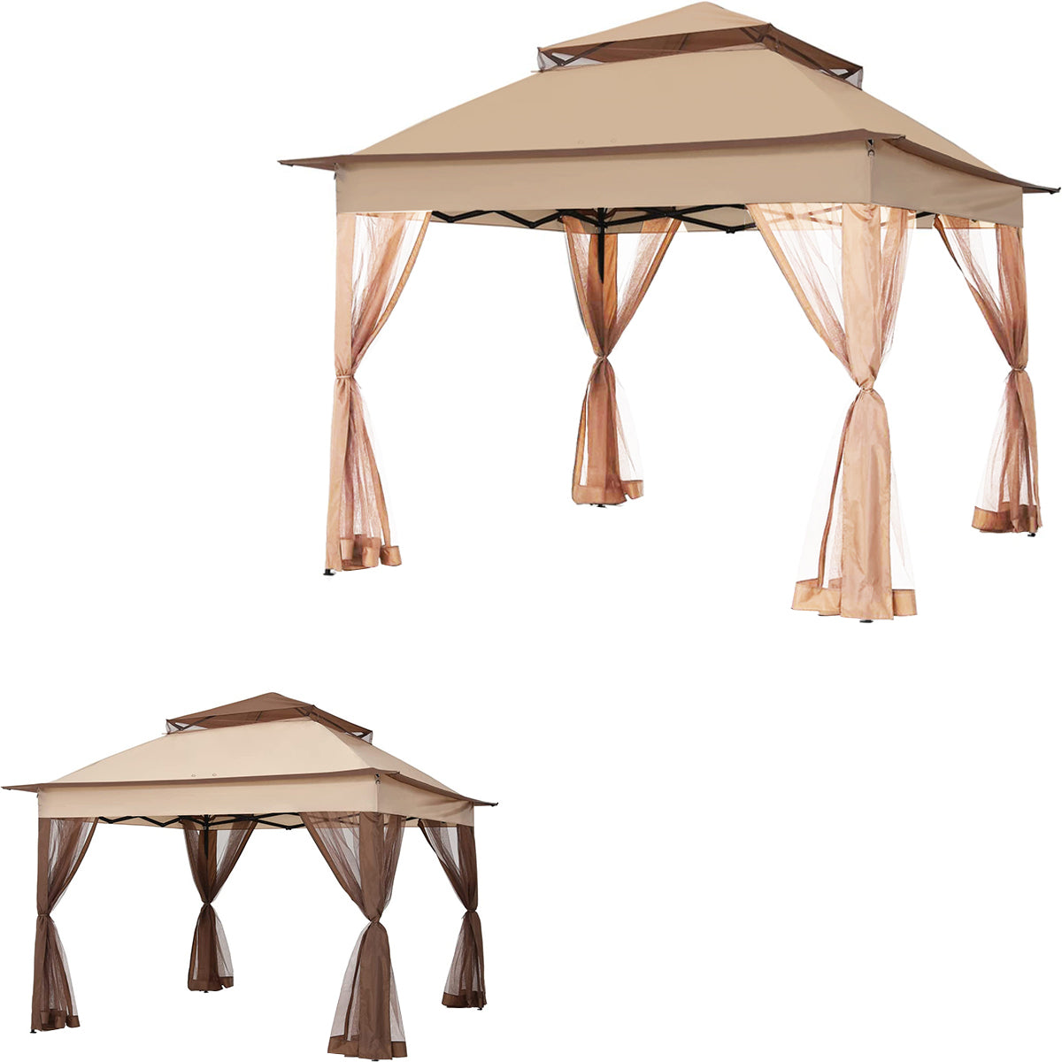Replacement Canopy for AJ02-11B COOSHADE, MASTERCANOPY, ABCCANOPY 11'x11' Pop Up Gazebo - RipLock 350
