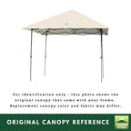 Replacement Canopy for Coleman Light and Fast, Oasis, and Oasis Lite 2000029928 10' x 10' Tent - Beige, RipLock 350