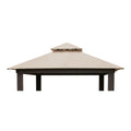 Replacement Canopy for Elite Shade USA X002045IRZ 12' x 12' Gazebo - Beige, RipLock 500