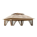 Replacement Canopy for Joyside JS-GWC-J01 11' x 11' Pop Up Gazebo - Beige, RipLock 350