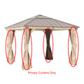 Replacement Privacy Curtain Set for A102007200 Hard Top Gazebo