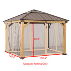 Replacement Netting Set for A102007200 Hard Top Gazebo