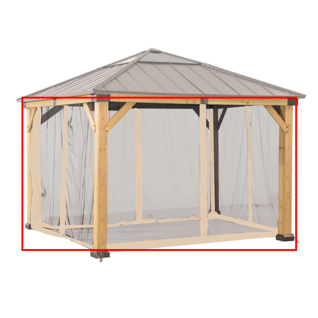 Replacement Netting Set for A102007200 Hard Top Gazebo
