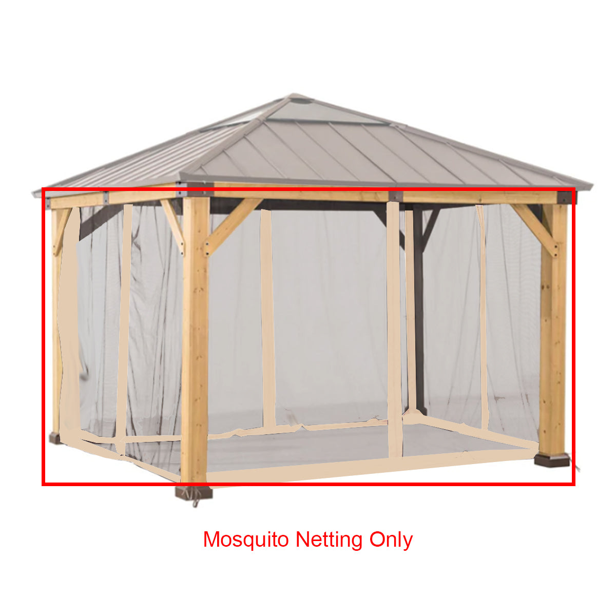 Replacement Netting Set for A102007200 Hard Top Gazebo