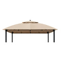 Replacement Canopy for Jasper Hill A101016920 11' x 13' Gazebo - Beige, RipLock 350