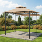 Replacement Canopy for Charmeleon 2 Tiered AHGUS-CM-G85-BR 8' x 5' Grill Gazebo - Beige, RipLock 350