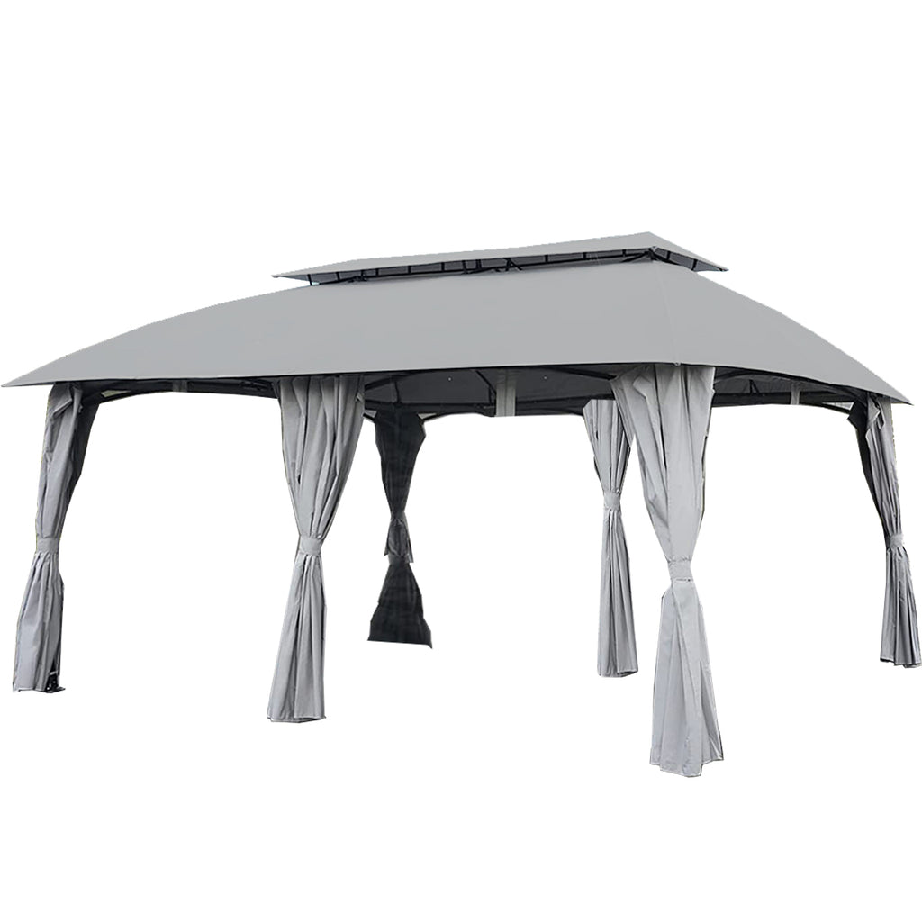 Replacement Canopy for Grand Patio 13' X 20' Gazebo - RipLock 350 - Slate Gray