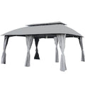Replacement Canopy for Grand Patio 13' X 20' Gazebo - RipLock 350 - Slate Gray