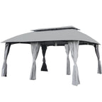 Replacement Canopy for Grand Patio 13' X 20' Gazebo - RipLock 350 - Slate Gray