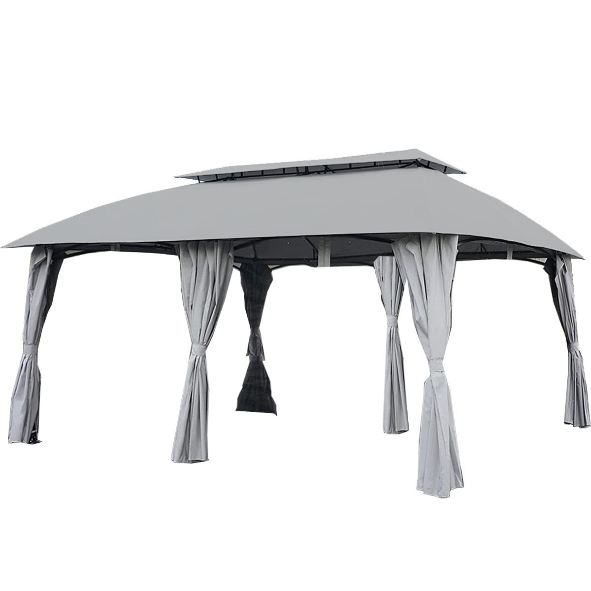 Replacement Canopy for Grand Patio 13' X 20' Gazebo - RipLock 350 - Slate Gray