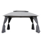 Replacement Canopy for Grand Patio 10' X 13' Gazebo - RipLock 350 - Slate Gray