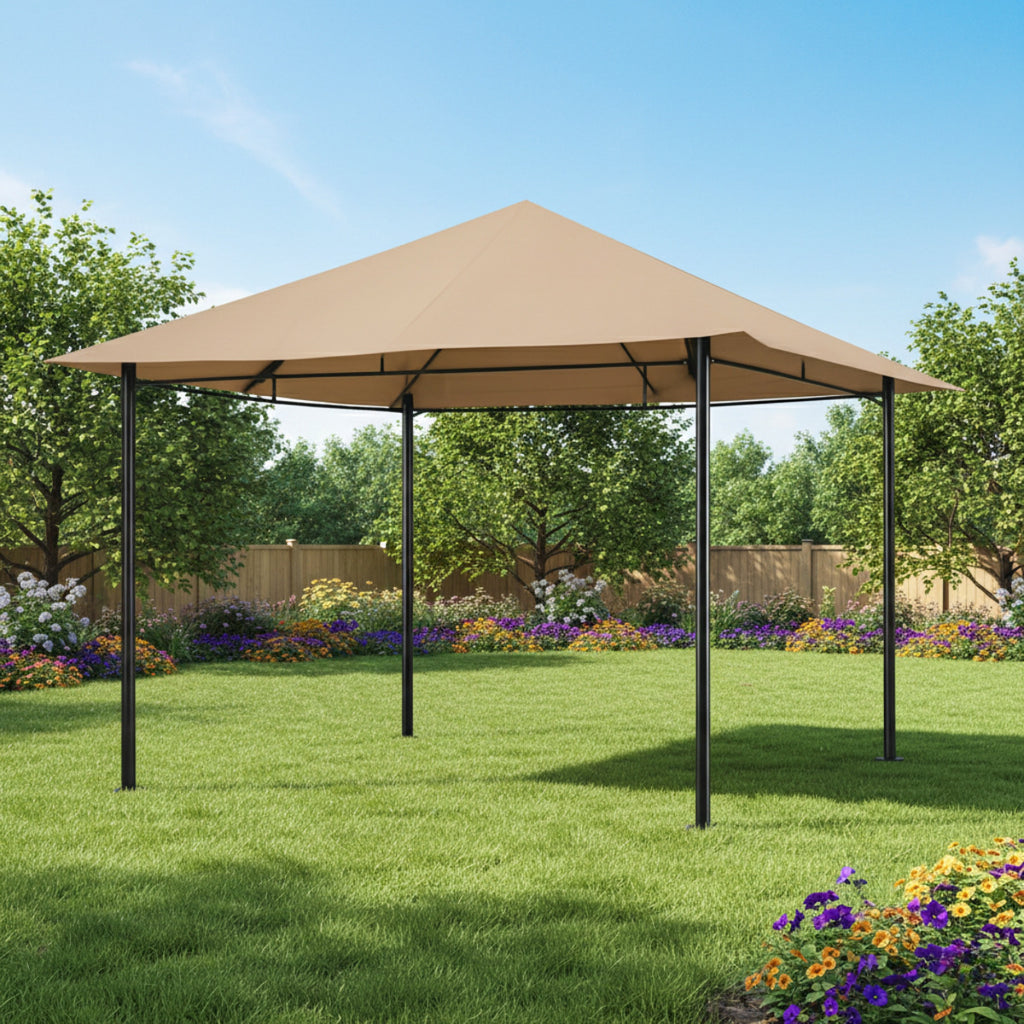Replacement Canopy for MasterCanopy Single Tier TYP31-11*11FT38TY 10' x 10' Gazebo - Beige, RipLock 350