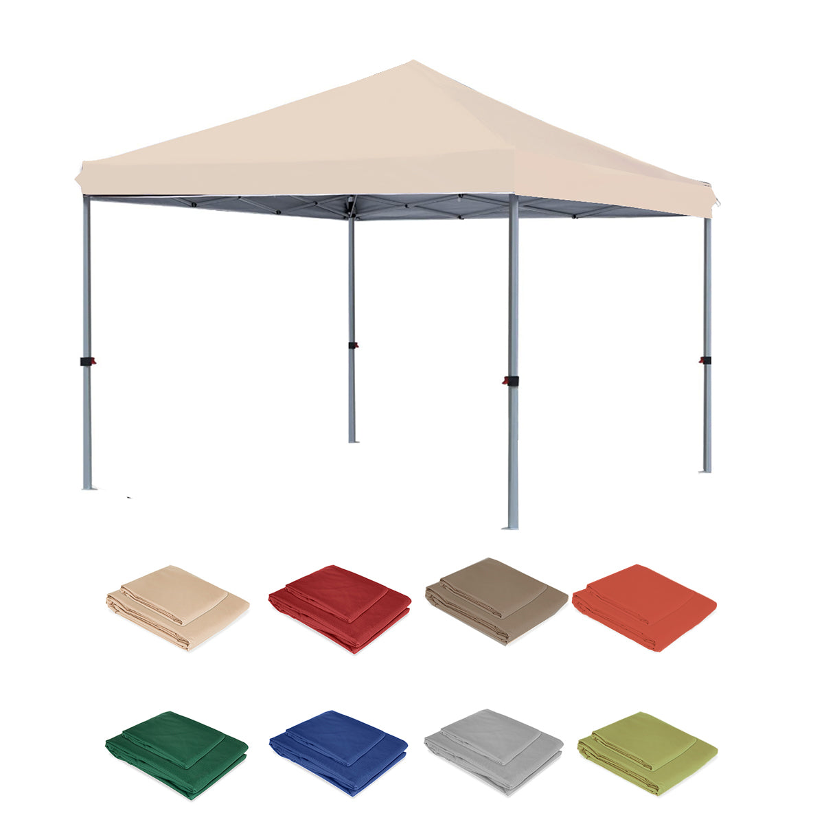 Replacement Canopy for MasterCanopy AbcCanopy Cooshade 10' X 10' Pop Up Canopy Tent - RipLock 350