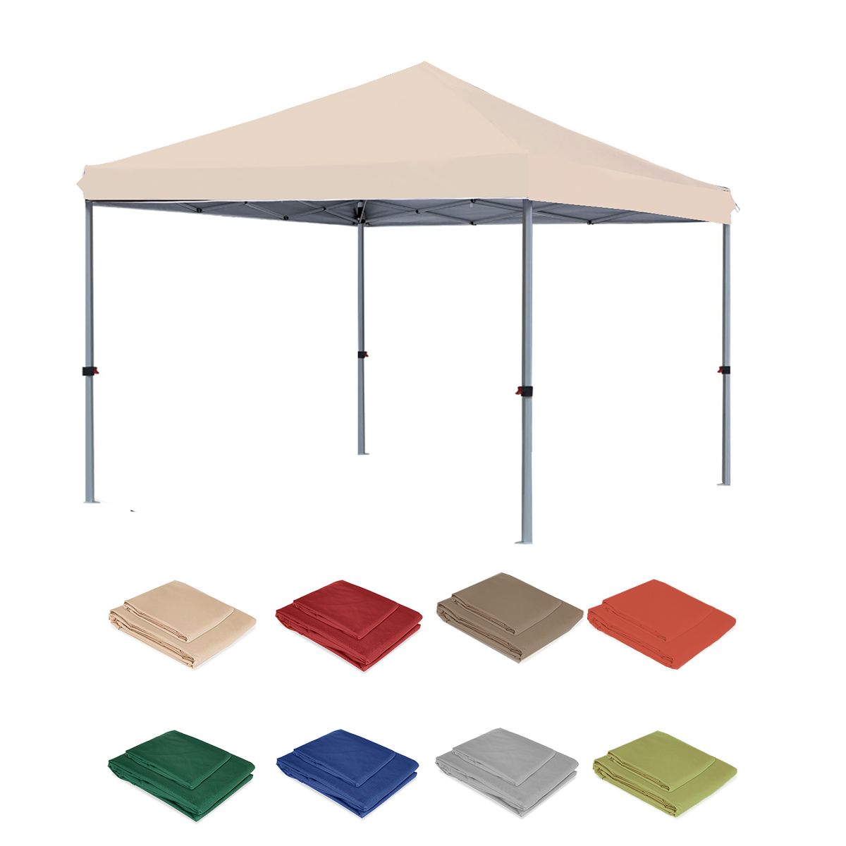 Replacement Canopy for E-Z Up 10' X 10' Ambassador Pop Up Tent - RipLock 350