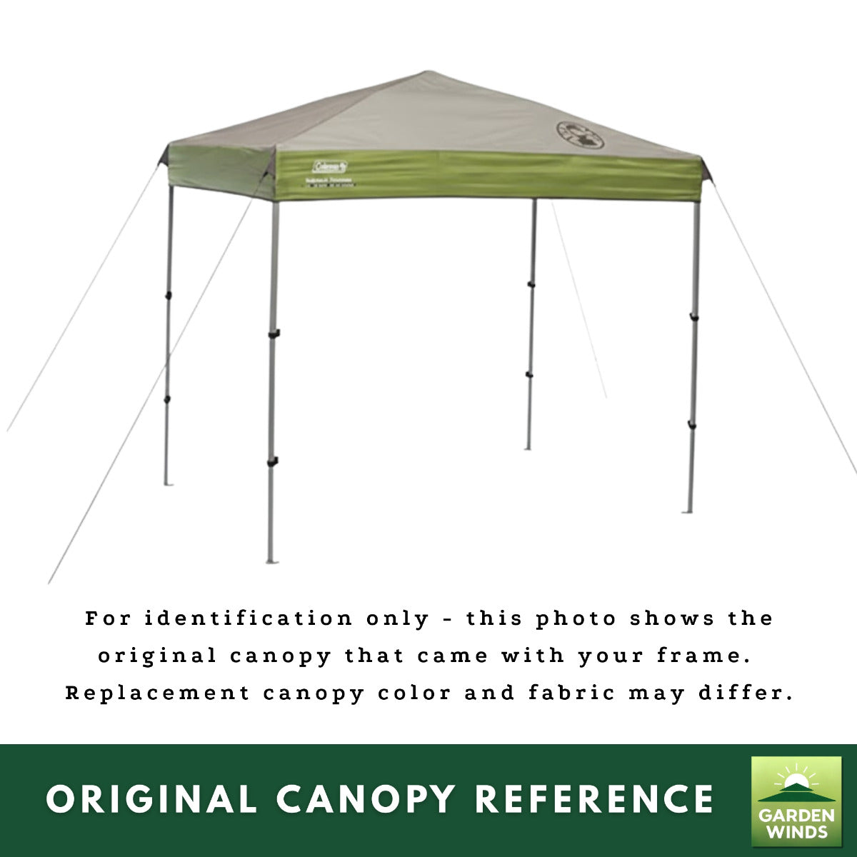 Replacement Canopy for Coleman Instant 2000012221 7' x 5' Canopy - Beige, RipLock 350