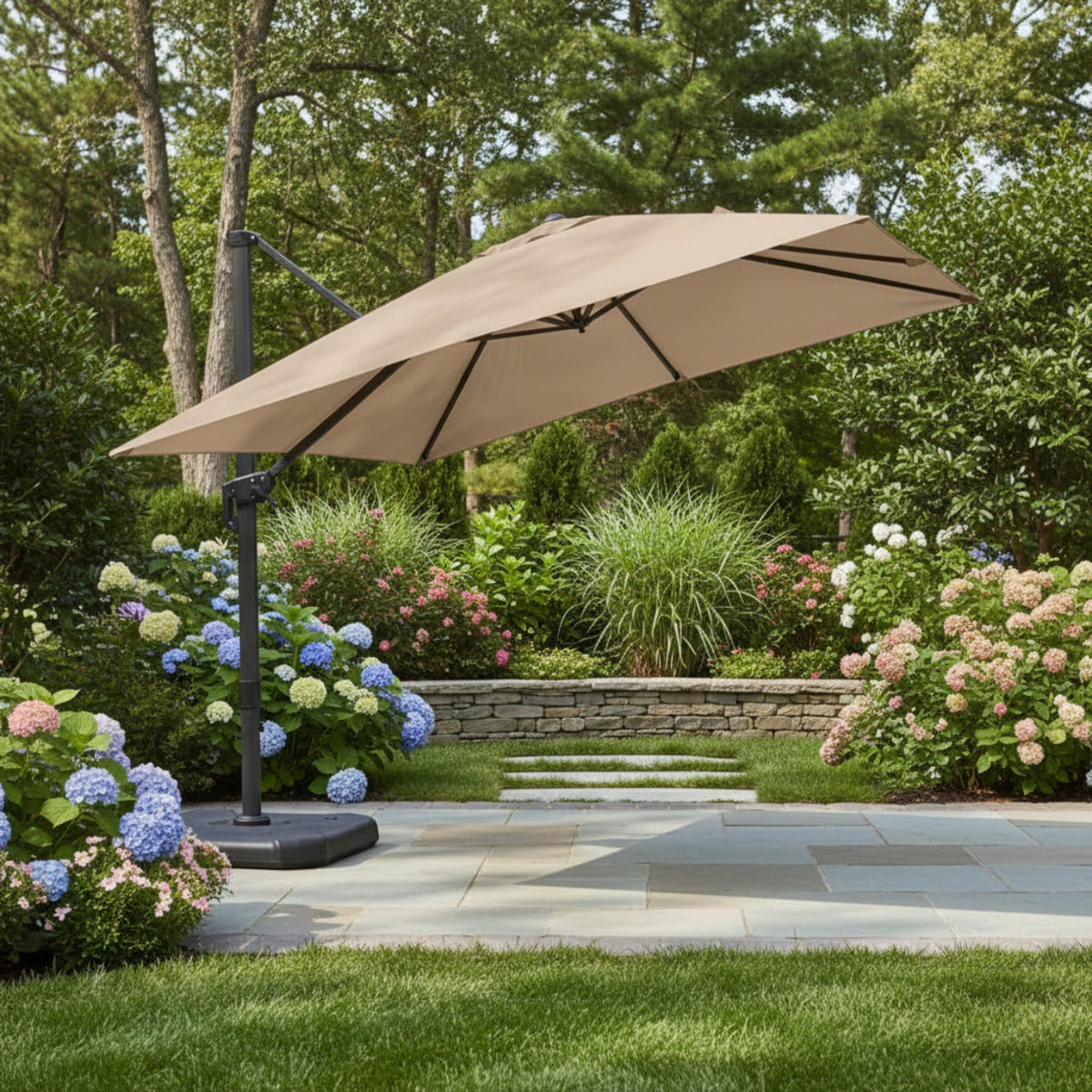 bud light patio umbrella canopy replacement Garden Winds Replacement Canopy Top Cover Compatible with The Purple Leaf 10' Square Umbrella