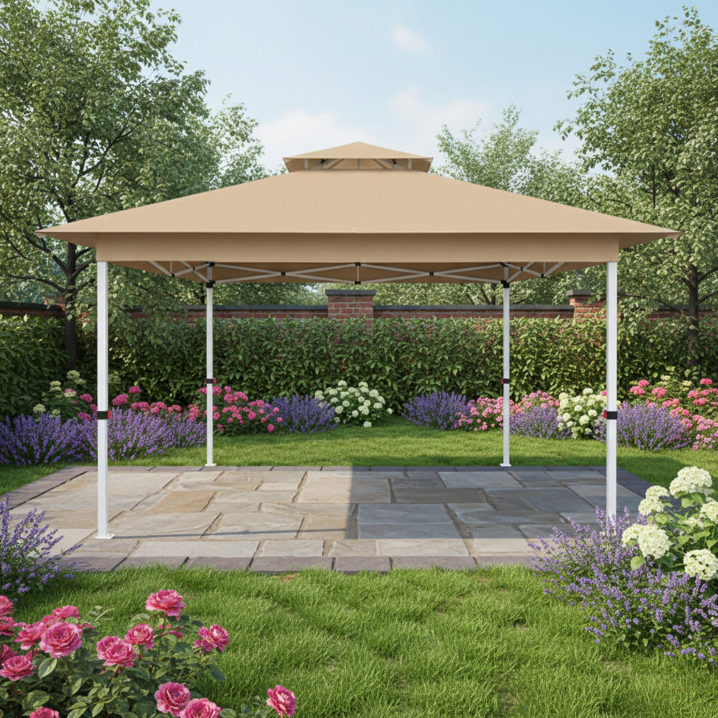 Replacement Canopy for Outfine CNP22036 12' x 12' Pop Up Gazebo - Beige, RipLock 350