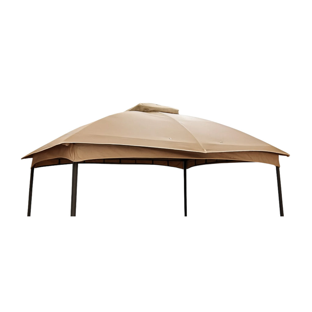 Replacement Canopy for Fab Based AHGUS-CM-D11995KH-NC 10' x 12' Arc Leg Gazebo - Beige, RipLock 350