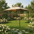 Replacement Canopy for ABCCANOPY GHG-0909DP-NT 8' x 8' Gazebo - Beige, RipLock 350