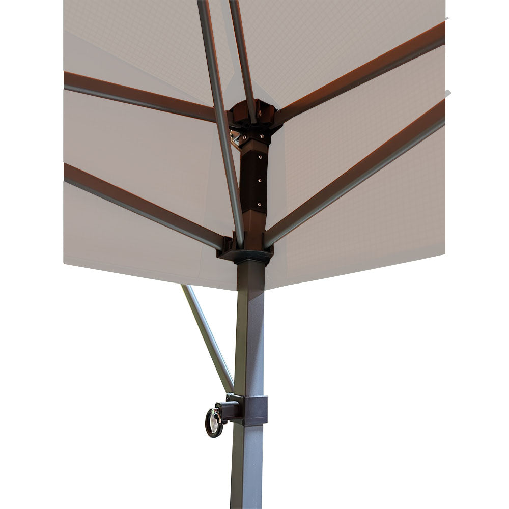 Replacement Canopy for MasterCanopy 10' X 10' with Double Awnings - RipLock 350 - Slate Gray