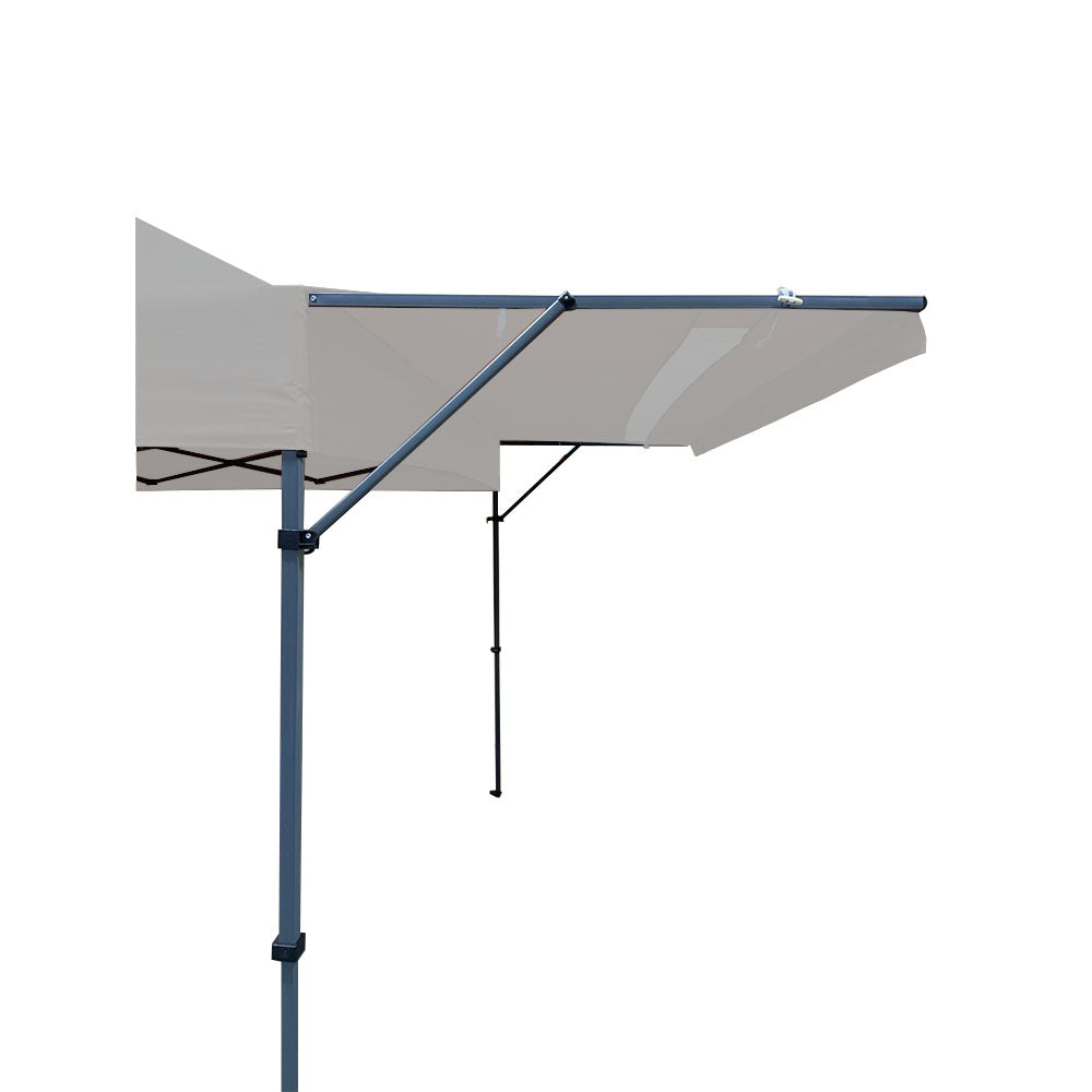 Replacement Canopy for MasterCanopy 10' X 10' with Double Awnings - RipLock 350 - Slate Gray