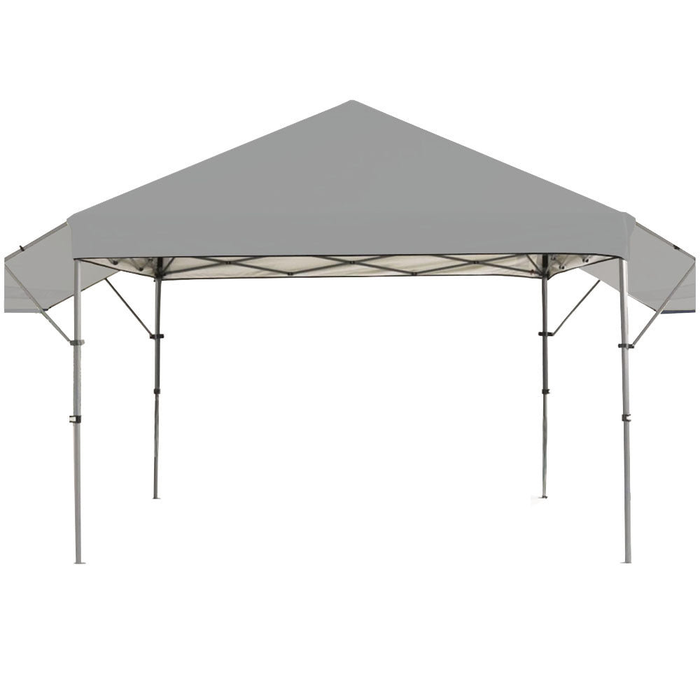 Replacement Canopy for MasterCanopy 10' X 10' with Double Awnings - RipLock 350 - Slate Gray