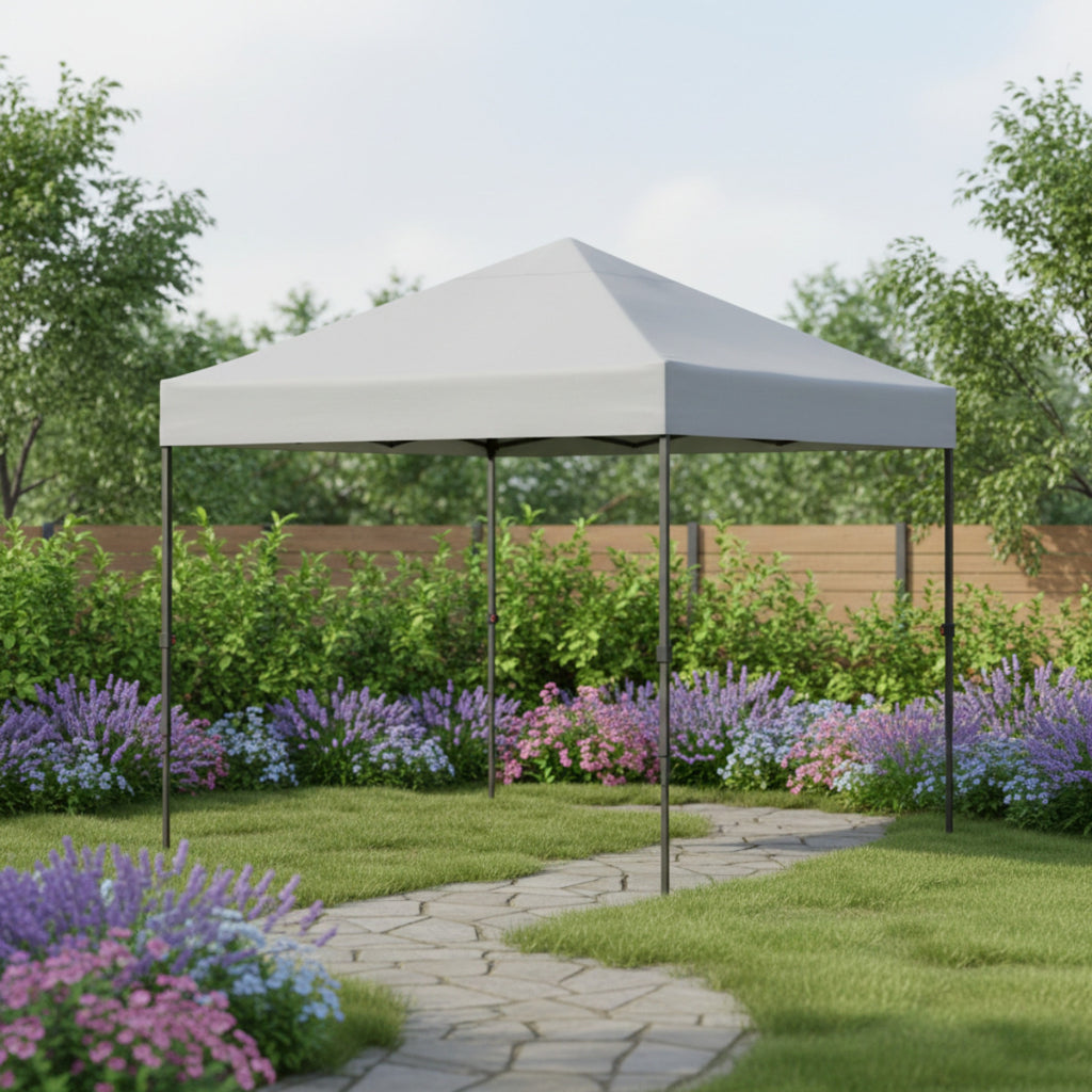 Replacement Canopy for Everbilt CL64-B 8' x 8' Pop Up Tent - Slate Gray, RipLock 350