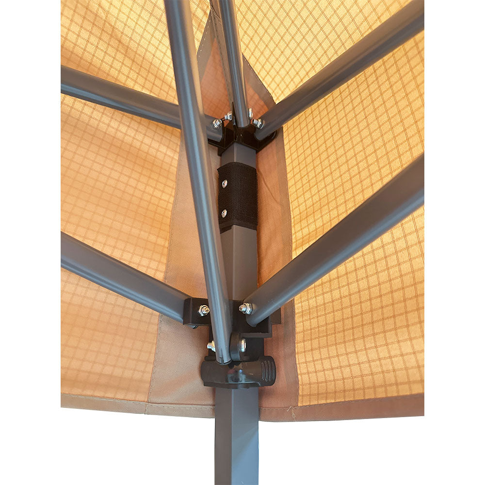 Replacement Canopy for Quik Shade Expedition Base 10' x 10', Canopy Top 8' X 8' Slant Leg - RipLock 350 - Slate Gray