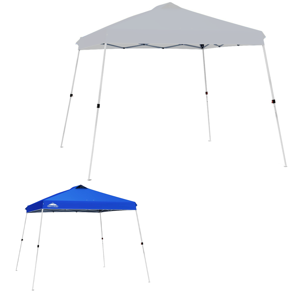 Replacement Canopy for Eagle Peak Base 11' X 11', Canopy Top 9' X 9' Slant Leg Pop Up - RipLock 350 - Slate Gray