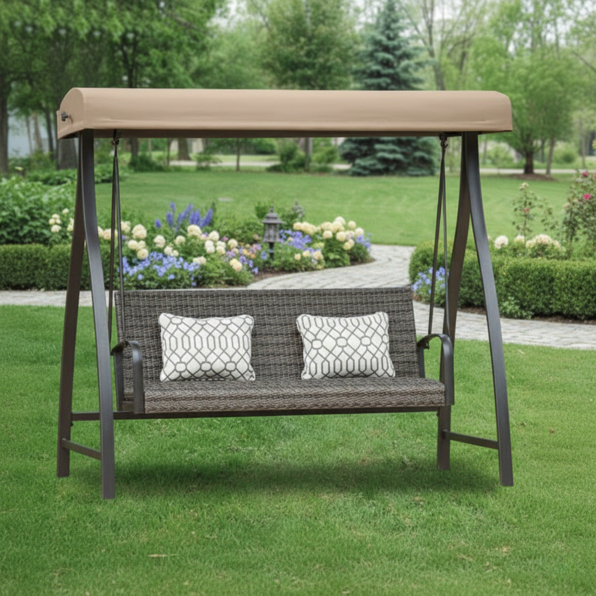 Replacement Canopy for Eastport Wicker 1500036 Swing - Beige, Riplock 500