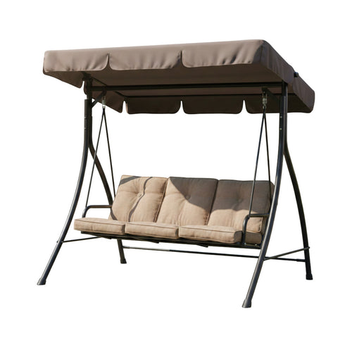 Replacement Canopy for HD Flat Roof 3 Person Swing - BROWN
