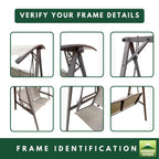 Replacement Canopy for Aldi 2019 Gardenline 43537 Swing - Beige, 350
