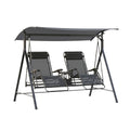 Replacement Canopy for Oversized Double Zero Gravity MSS128059664001 Swing - Slate Gray, RipLock 350