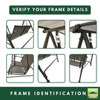 Replacement Canopy for Room Essentials 009001328 Swing - Slate Gray, Riplock 350
