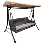 Replacement Canopy for Living Accents 3 Person Black Steel Swing - RipLock 350