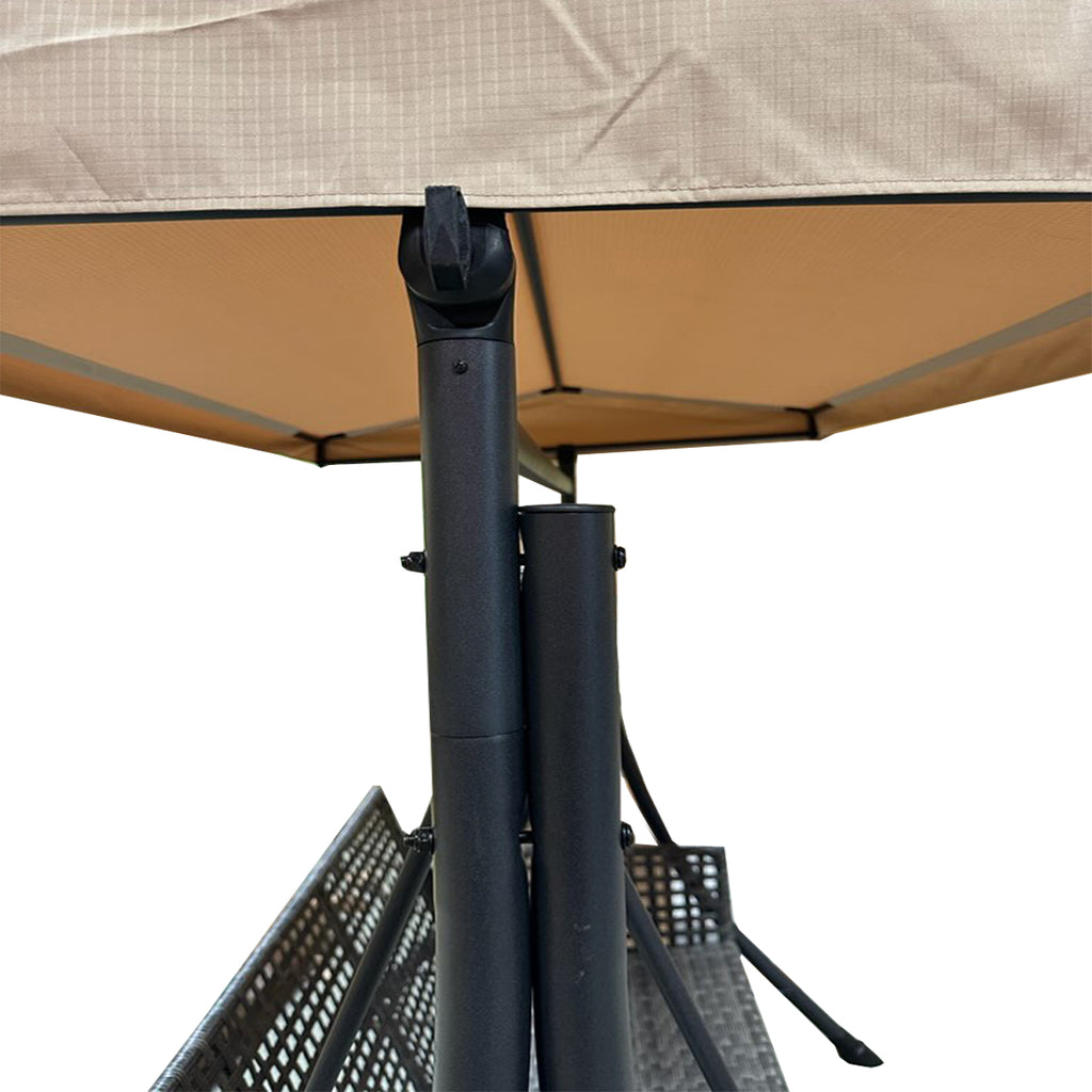 Replacement Canopy for Living Accents 3 Person Black Steel Swing - RipLock 350