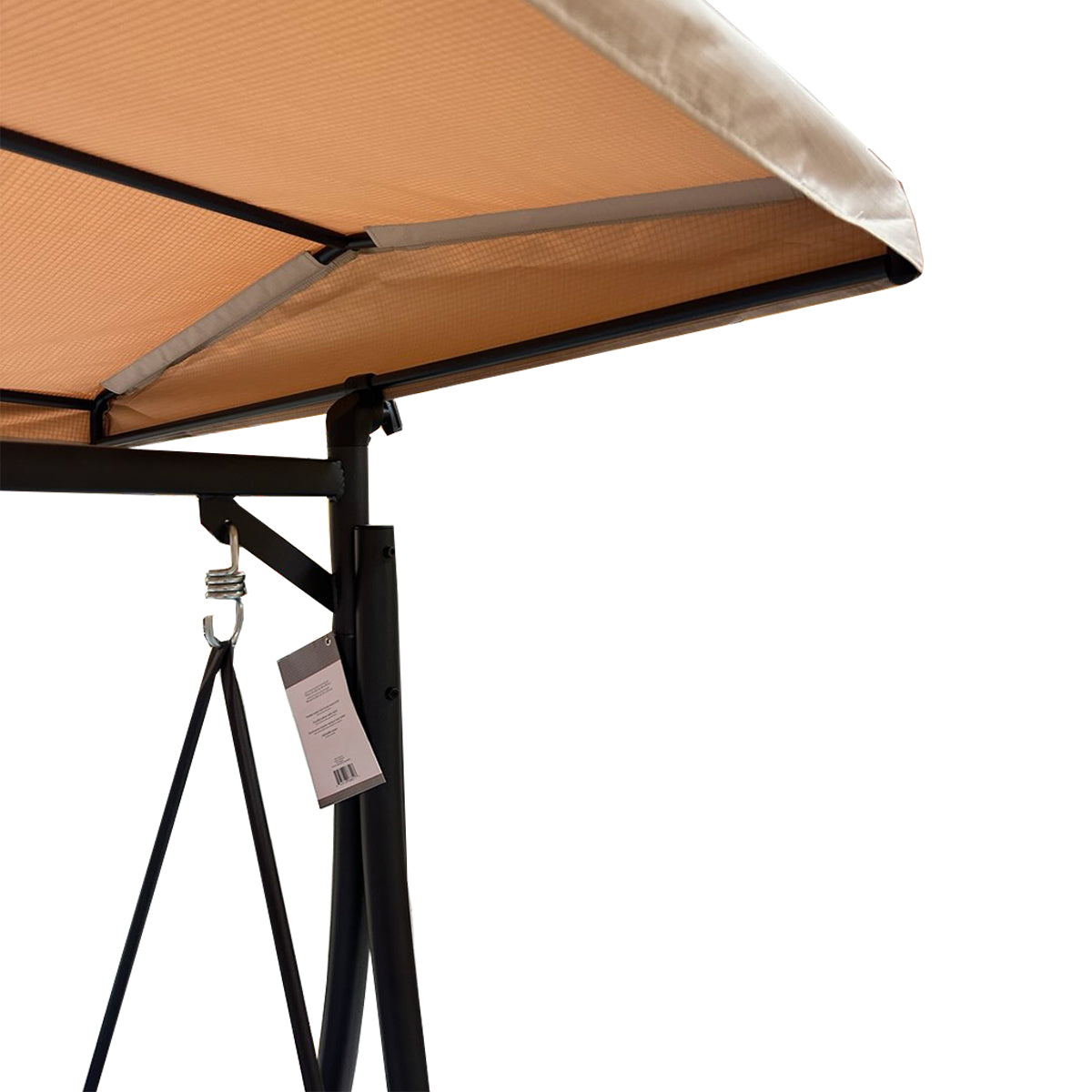 Replacement Canopy for Living Accents 3 Person Black Steel Swing - RipLock 350
