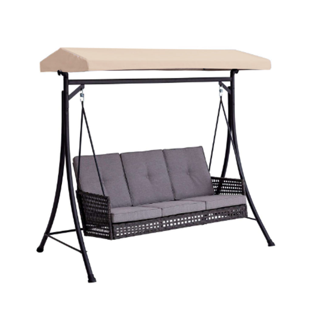 Replacement Canopy for Living Accents 3 Person Black Steel Swing - RipLock 350