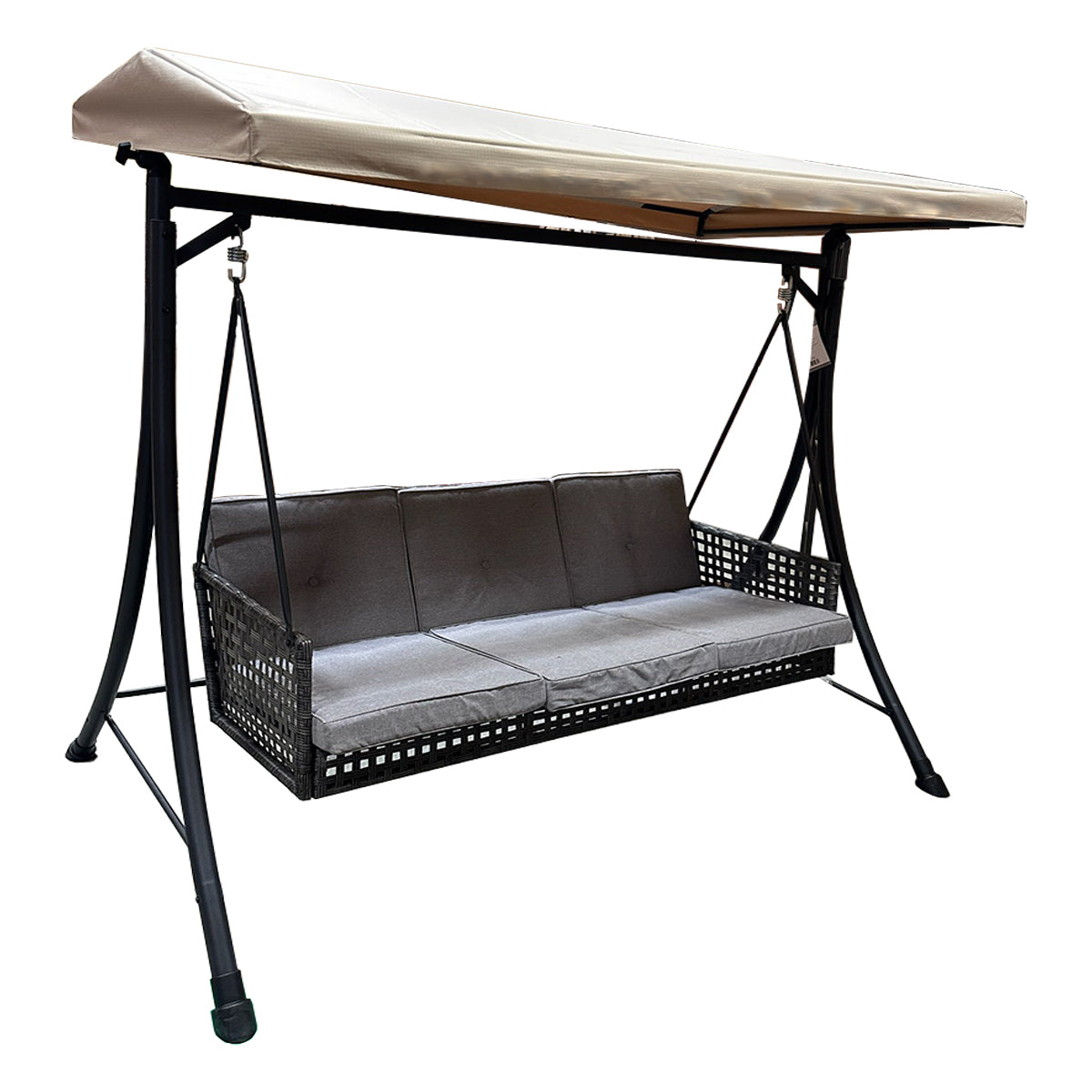 Replacement Canopy for Living Accents 3 Person Black Steel Swing - RipLock 350