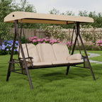 Replacement Canopy for Outsunny US84A-0680131 Swing- Beige, RipLock 350