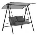Replacement Canopy for 2 Seater Lawson Ridge Swing - RipLock 350 - Slate Gray