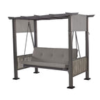 Replacement Canopy for Wiltshire Wicker Patio Pergola Daybed Swing - RipLock 350 - Slate Gray