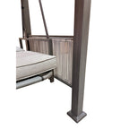Replacement Canopy for Wiltshire Wicker Patio Pergola Daybed Swing - RipLock 350 - Slate Gray