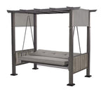 Replacement Canopy for Wiltshire Wicker Patio Pergola Daybed Swing - RipLock 350 - Slate Gray