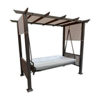 Replacement Canopy for Wiltshire Wicker Patio Pergola Daybed Swing - RipLock 350 - Slate Gray