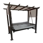Replacement Canopy for Wiltshire Wicker Patio Pergola Daybed Swing - RipLock 350 - Slate Gray