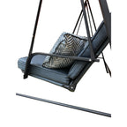 Replacement Canopy for Living Accents 3 Person Steel Bench Swing - RipLock 350 - Slate Gray